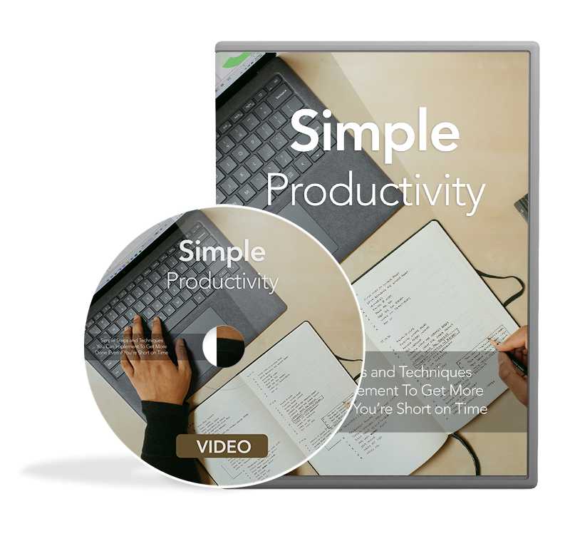 Simple Productivity Video Upgrade